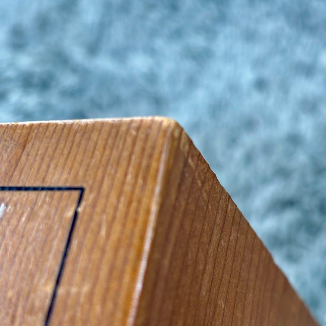 足付碁盤 厚さ約17.5cm ヘソ有り 路盤 囲碁盤