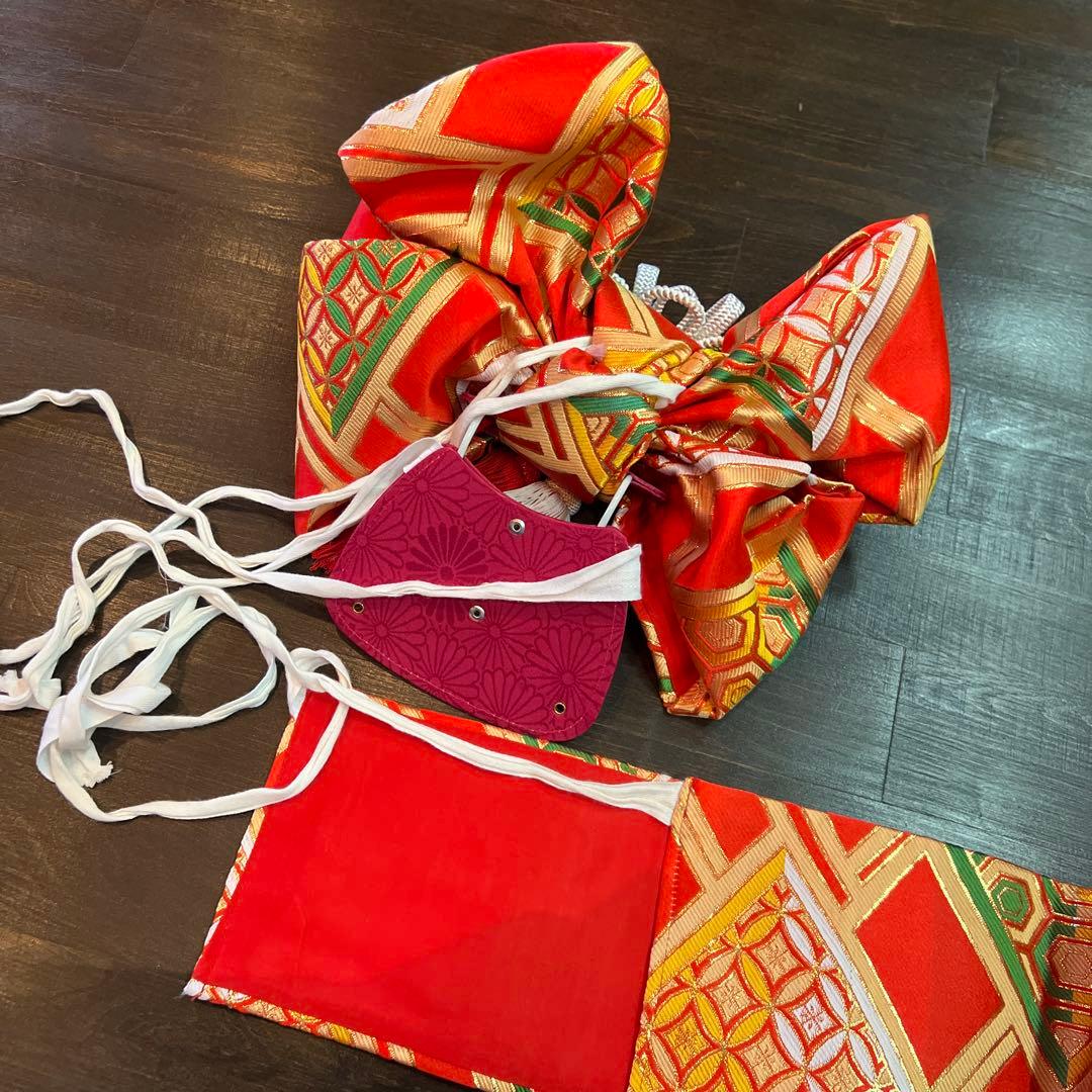 アンティーク 七五三 着物 作り帯 小物一式 フルセット 特価 大正ロマン 白系