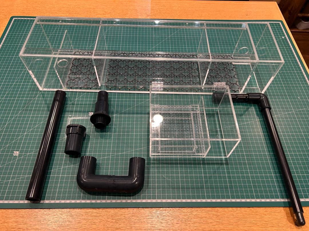 上部濾過式アクアリウム水槽アクアポニックス仕様　60cm幅水槽用