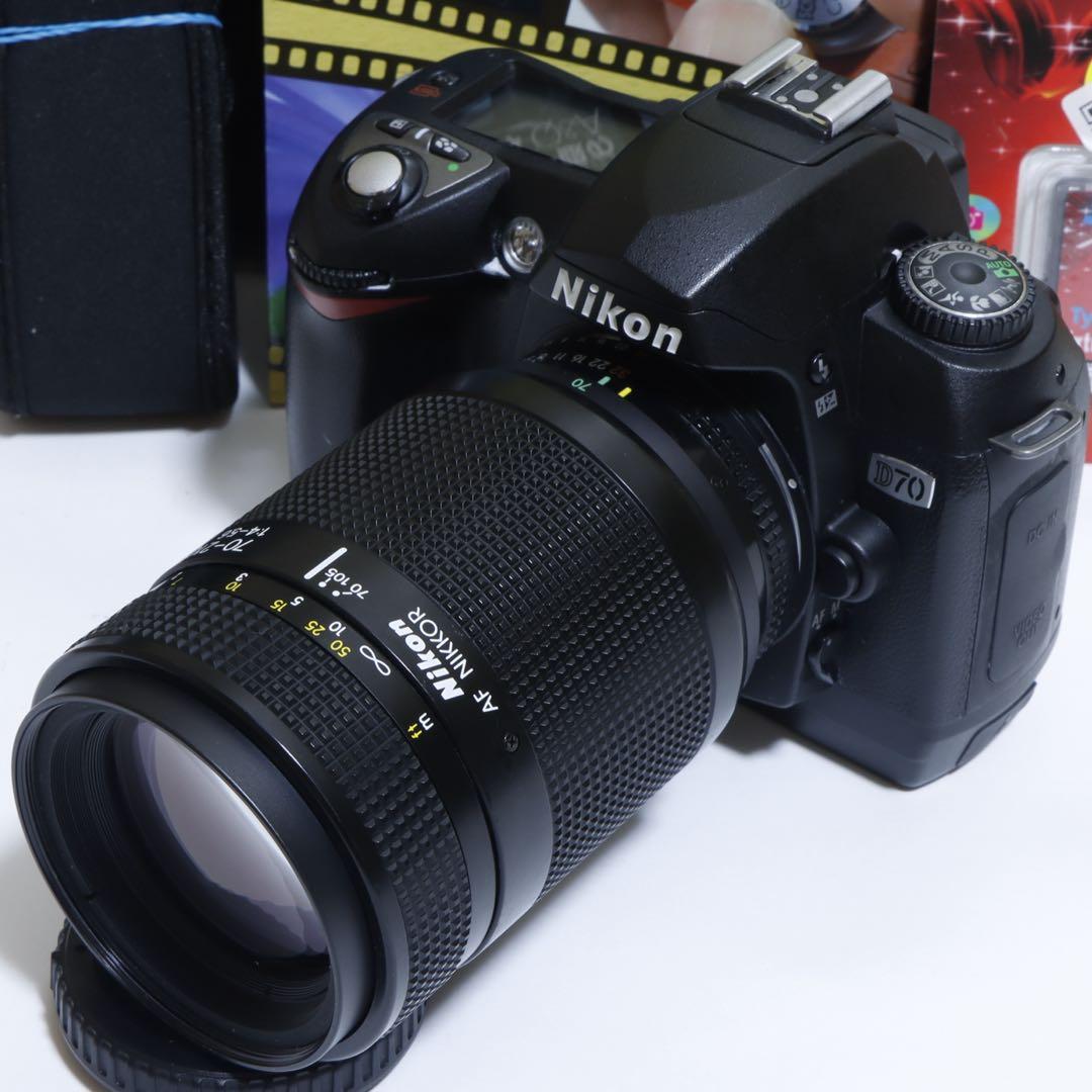 ★スマホに送れる一眼レフ★WiFi&望遠★ Nikon D70セット♪