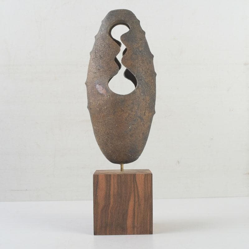 備前焼　置物　オブジェ　陶印あり　V　9713