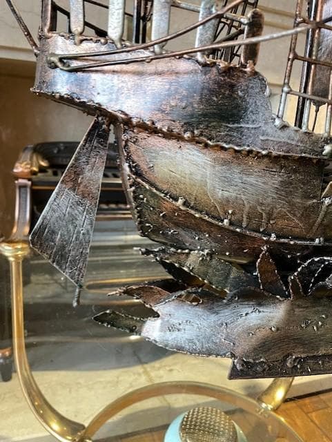 金属製 船の模型