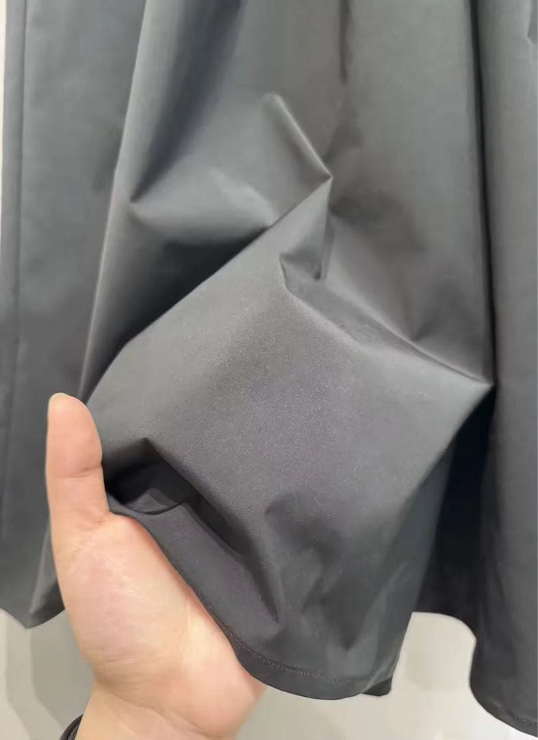 machatt メモリーキュロットパンツ ブラック