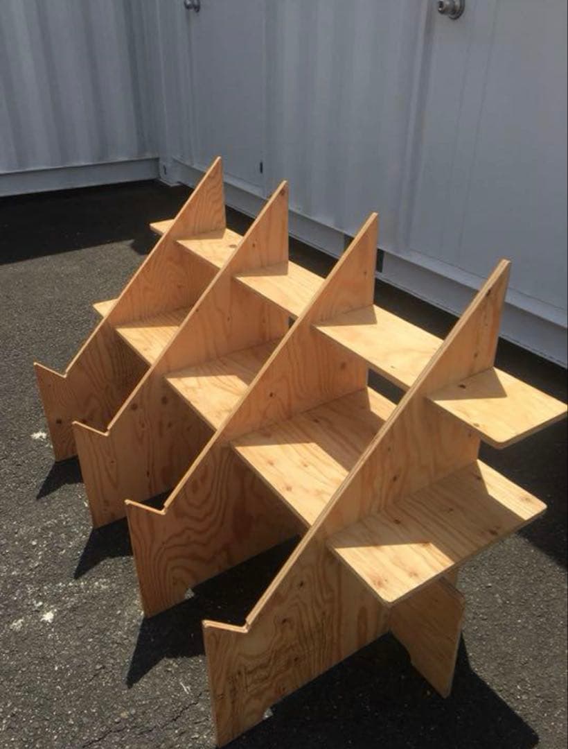 マルシェ台‼️組立式ディスプレイ 店舗什器 陳列棚 イベント什器 一台