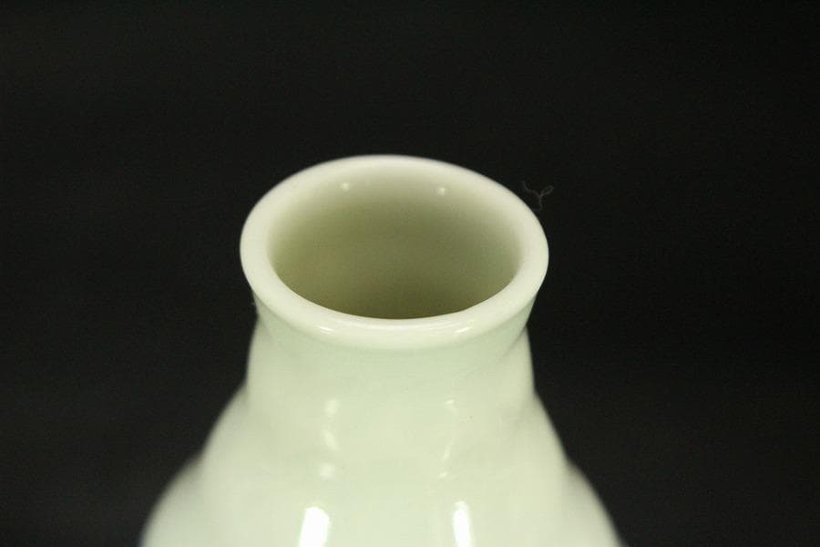 清水六兵衛 染付 山水画 瓶 一対(A631)