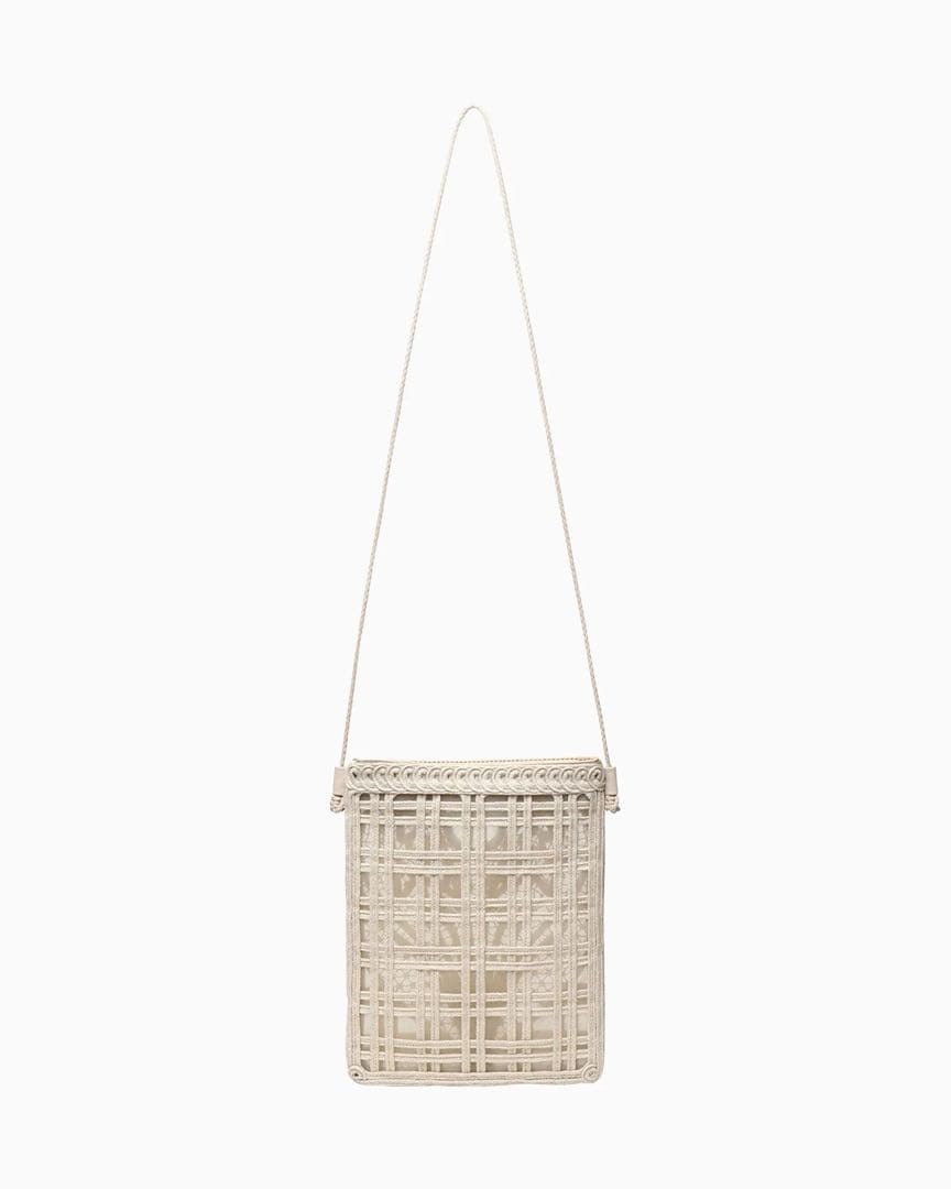 バッグ mame / Cording Embroidery Pouch / beige