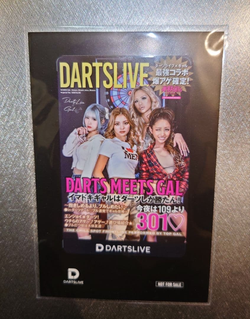 【新品/未使用未開封】 DARTS MEET GAL限定ダーツライブカード