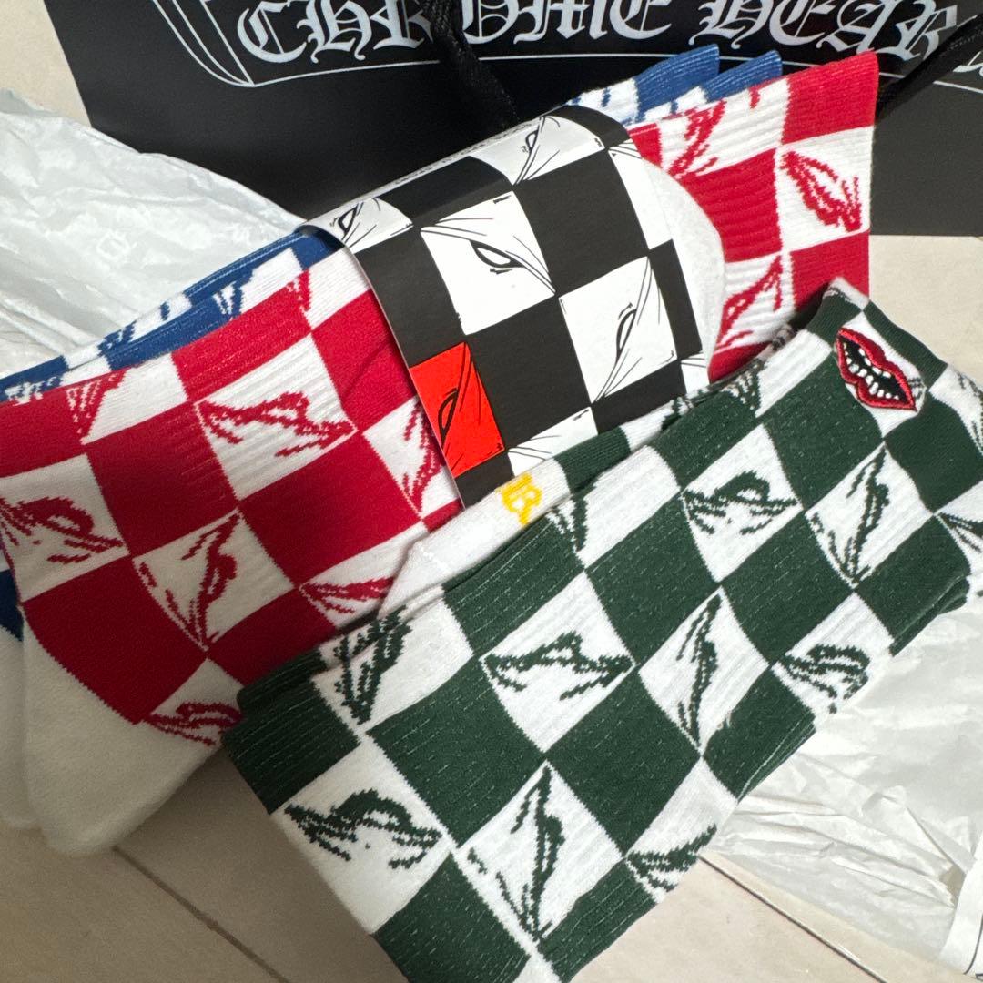 正規品クロムハーツCHROME HEARTS ソックス‼️ 3足セット‼️