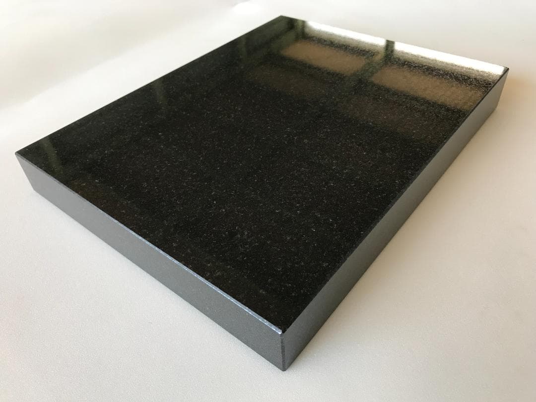 高級 天然黒御影石 オーディオボード●400×300×30●5面磨き●　送料無料