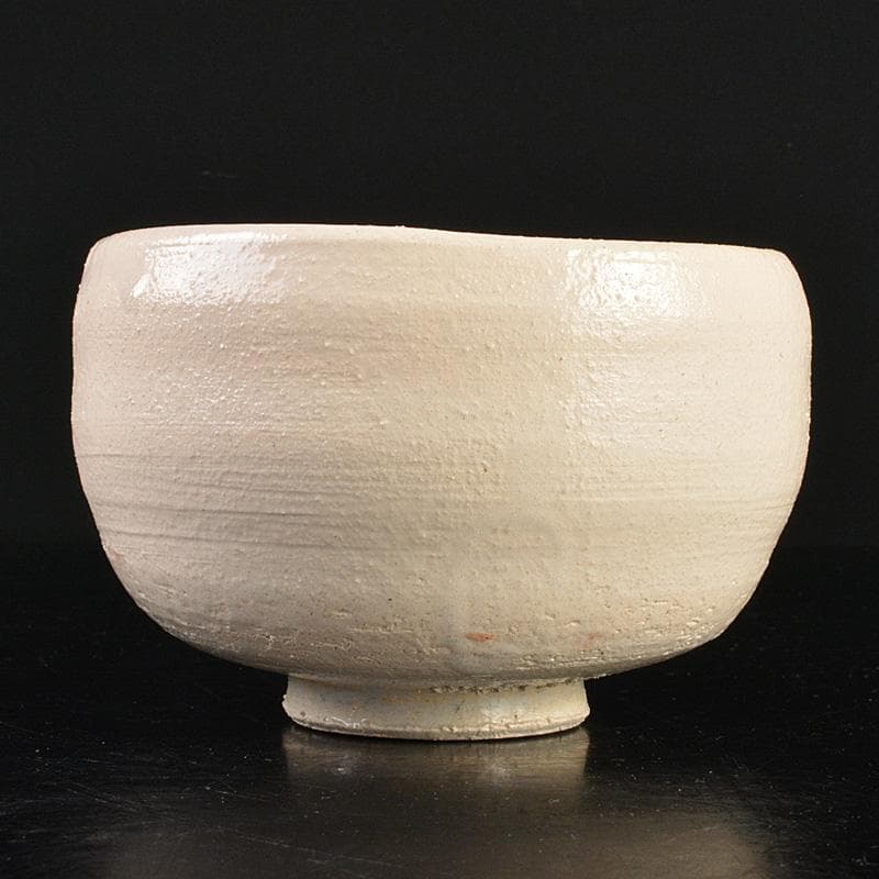 茶道具　萩焼　十代　三輪休雪作　白萩茶碗　共箱　V　R7278