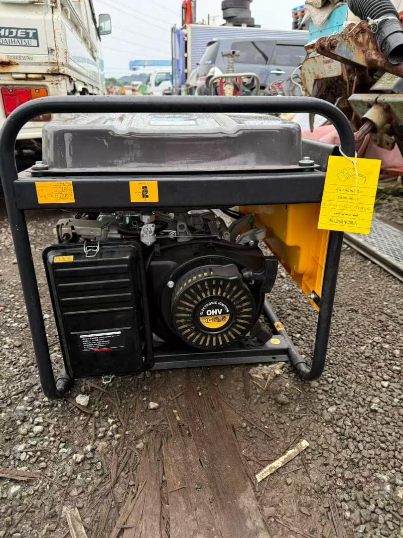 【福岡県みやま市】美品　パワーテック ガソリン エンジン 発電機 KGE3.5