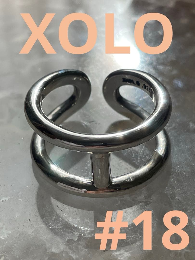 XOLO JEWELRY H Ring ダブルリング　925 ショロ　18号