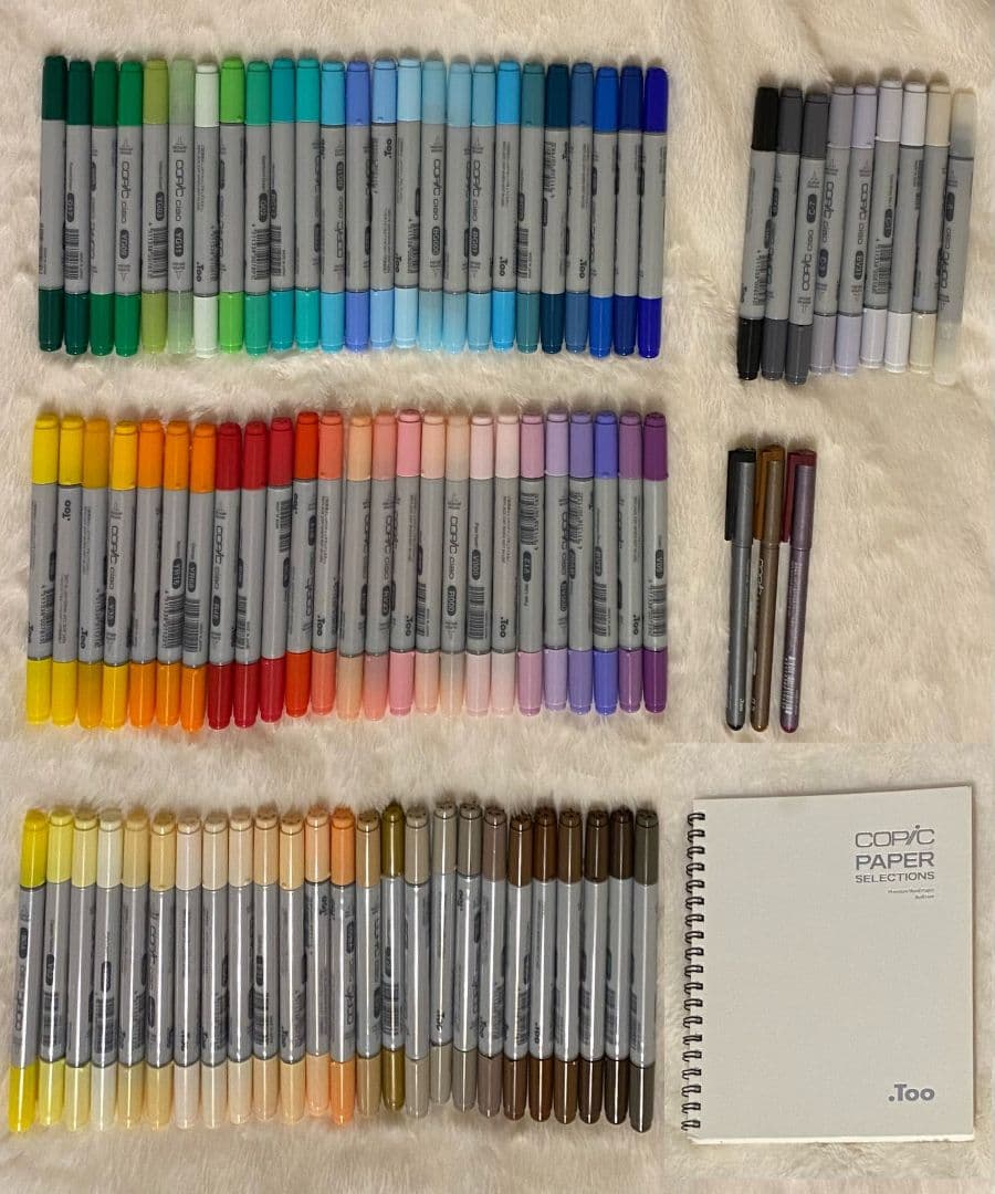 お値下げ！！コピックチャオ84本＋マルチドライナー3本＋コピックペーパーS