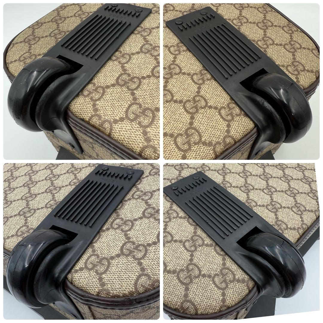 高級　美品 グッチGG シェリーライン　PVC キャリーケース　キャリーバッグ