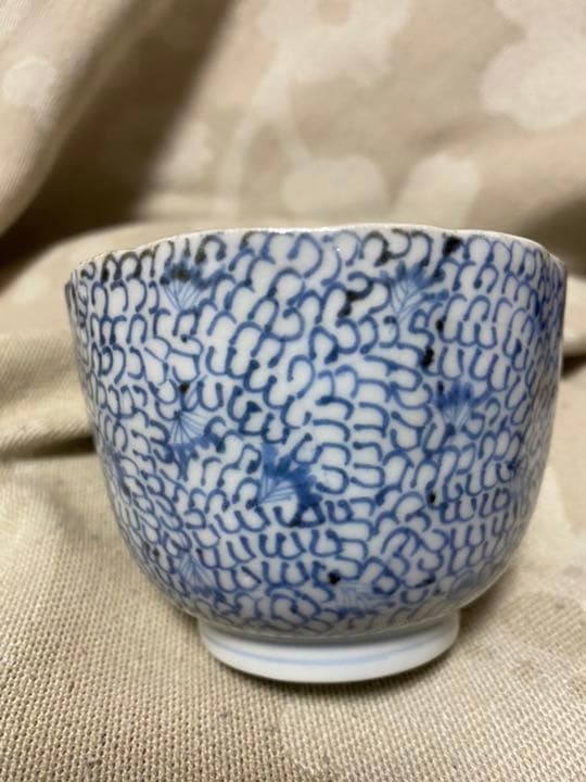 古伊万里 蕎麦猪口 酒器 唐草 江戸期