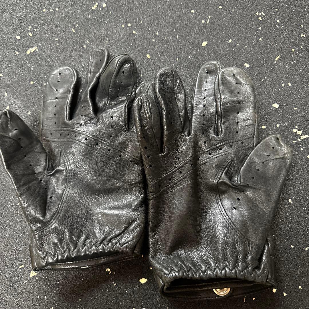 DENTS ブラック レザー グローブ　スペクターモデル