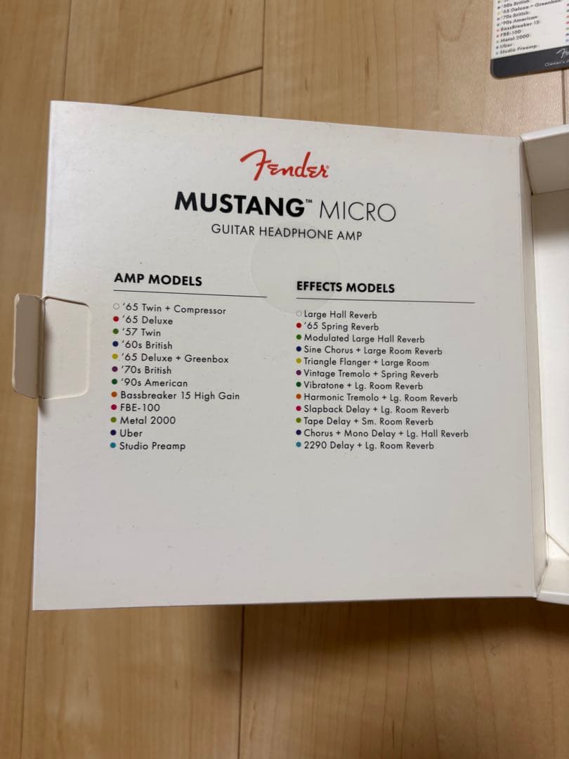 Fender Mustang Micro ギター用ヘッドフォンアンプ