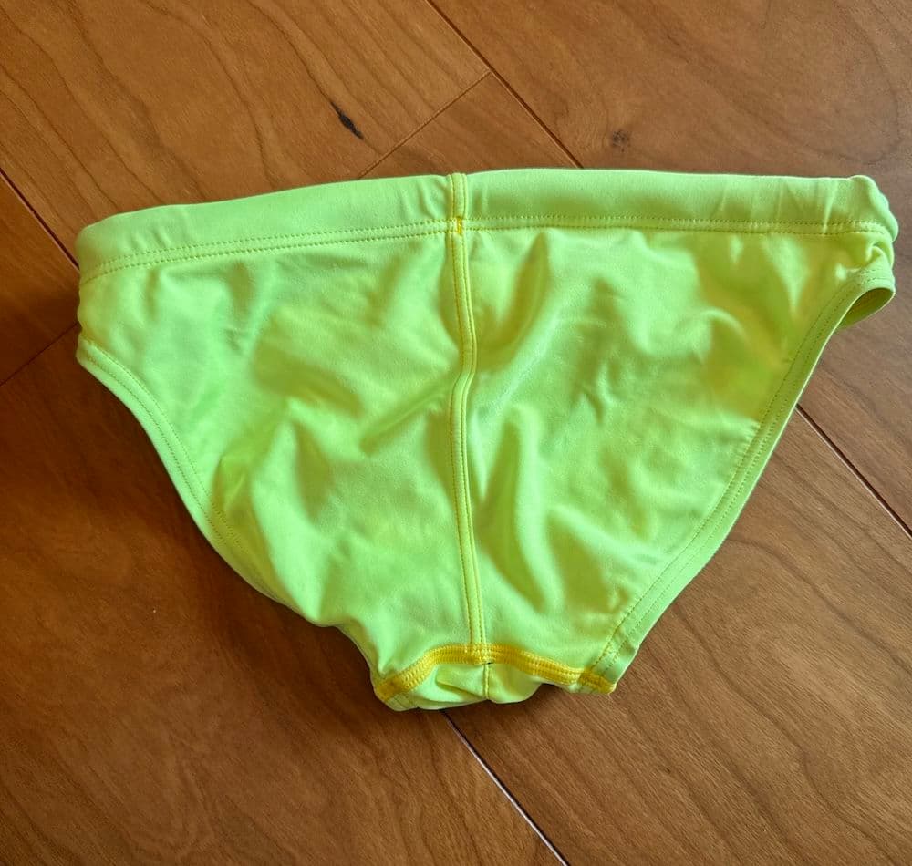 【美品】asics ハイドロCD AMA87T 蛍光イエロー SS 競パン