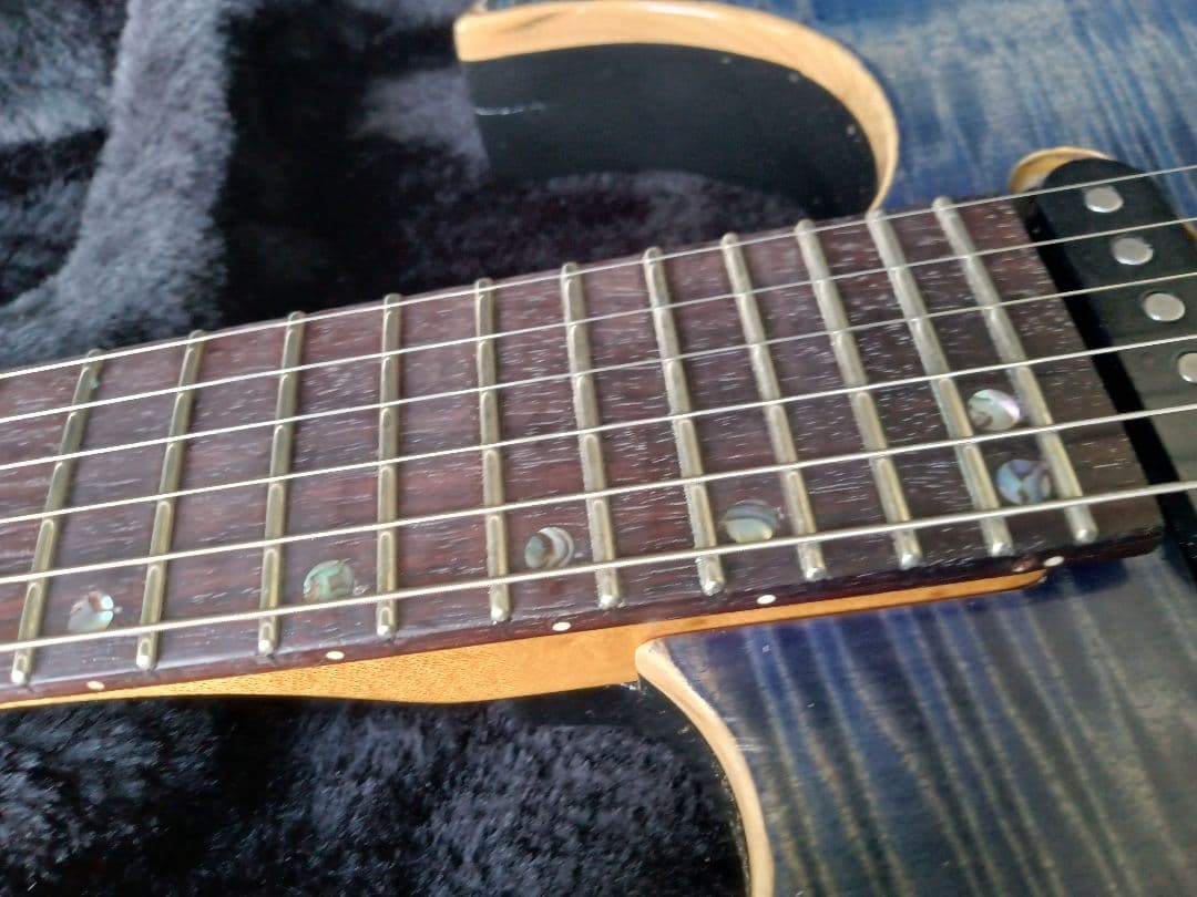 ９０年代　純国産　レア！　フレイムメイプル エレキギター　中信楽器製造