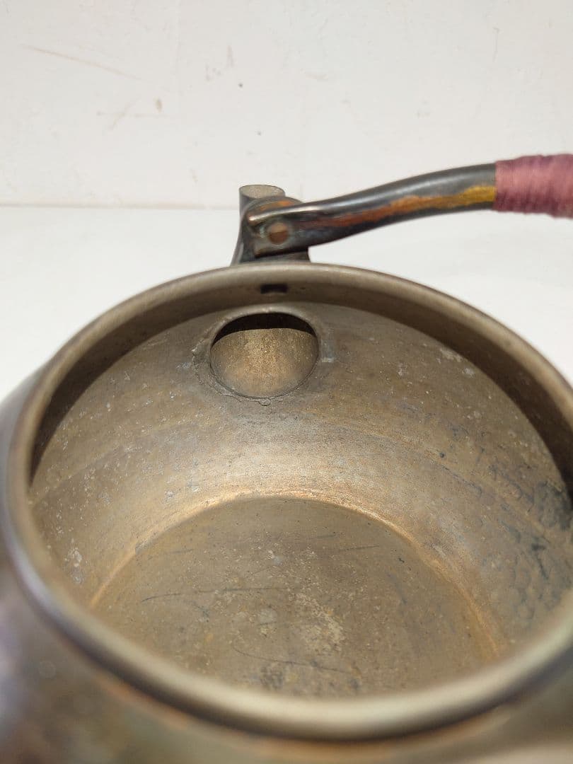 急須 槌目 清穂堂 鎚起銅器 茶道具 手打ち湯沸かし やかん 金属伝統工芸品