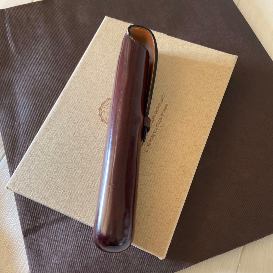 未使用GANZO 1本差し革製ペンケース