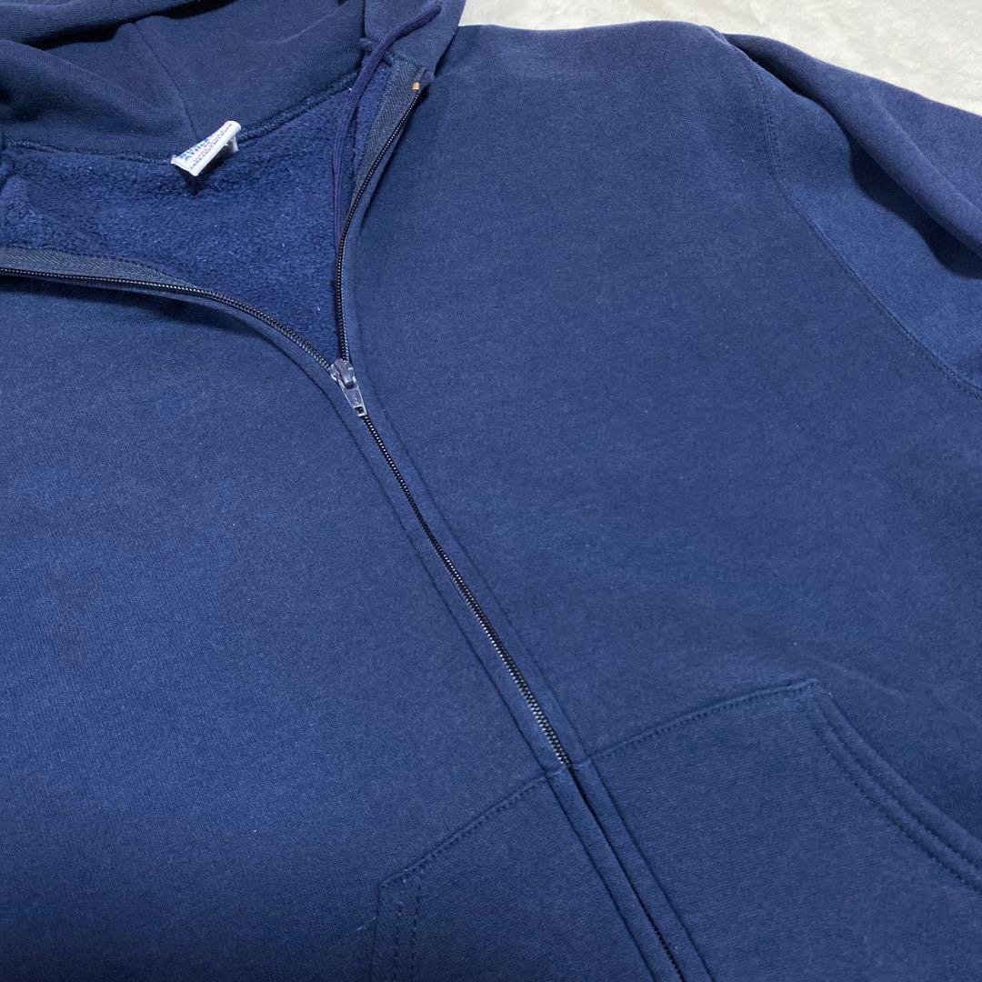 RUSSELL ATHLETIC ネイビー ジップパーカー USA製 90s