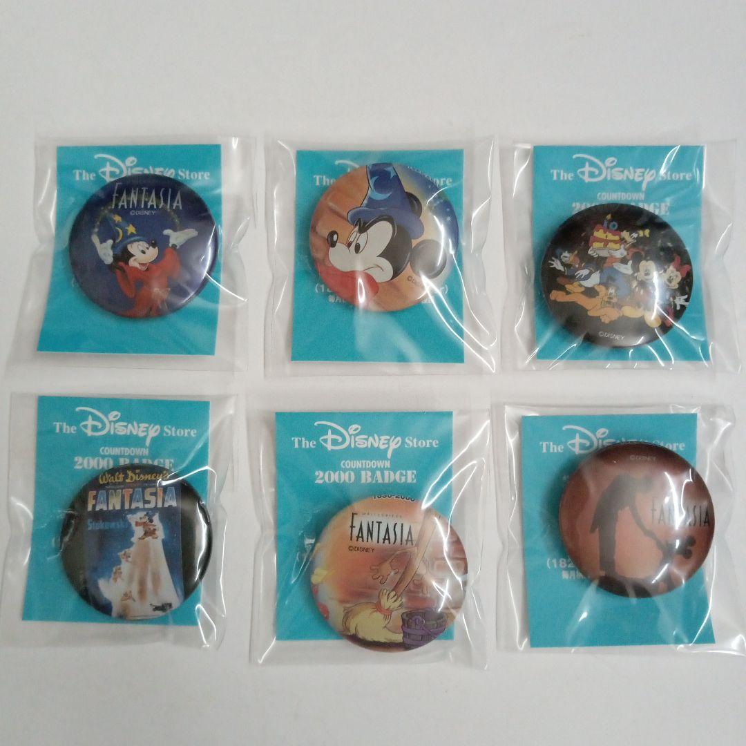 ディズニーストア　2000　カウントダウン　缶バッジ　缶バッジ用台紙