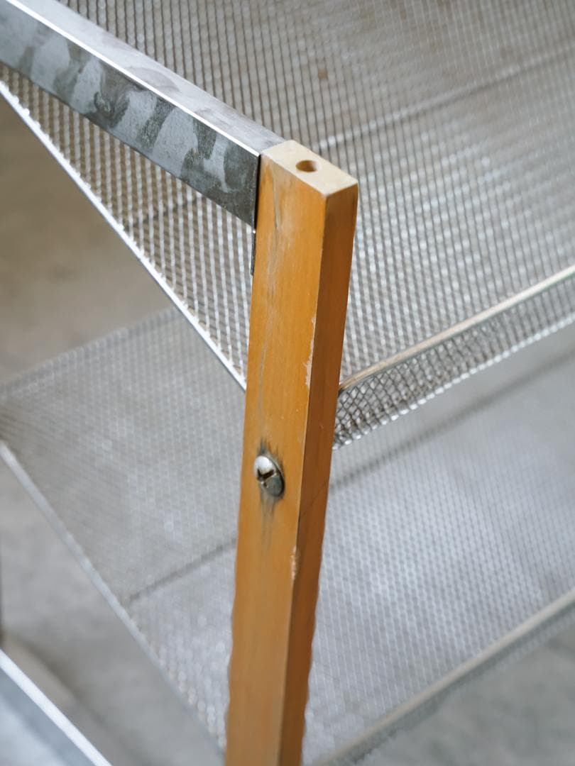 ヴィンテージ エキスパンドメタル マガジンラック/シューズラック 収納