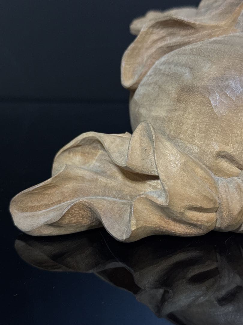 超絶技巧 細密 平安 大仏師 内藤光石 作 木彫 布袋 坐像 桐共箱 仏教美術