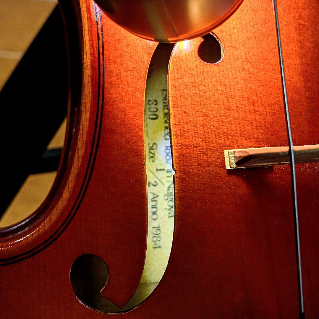 美品 SUZUKI 鈴木バイオリン No.300 1/2サイズ　1984年製