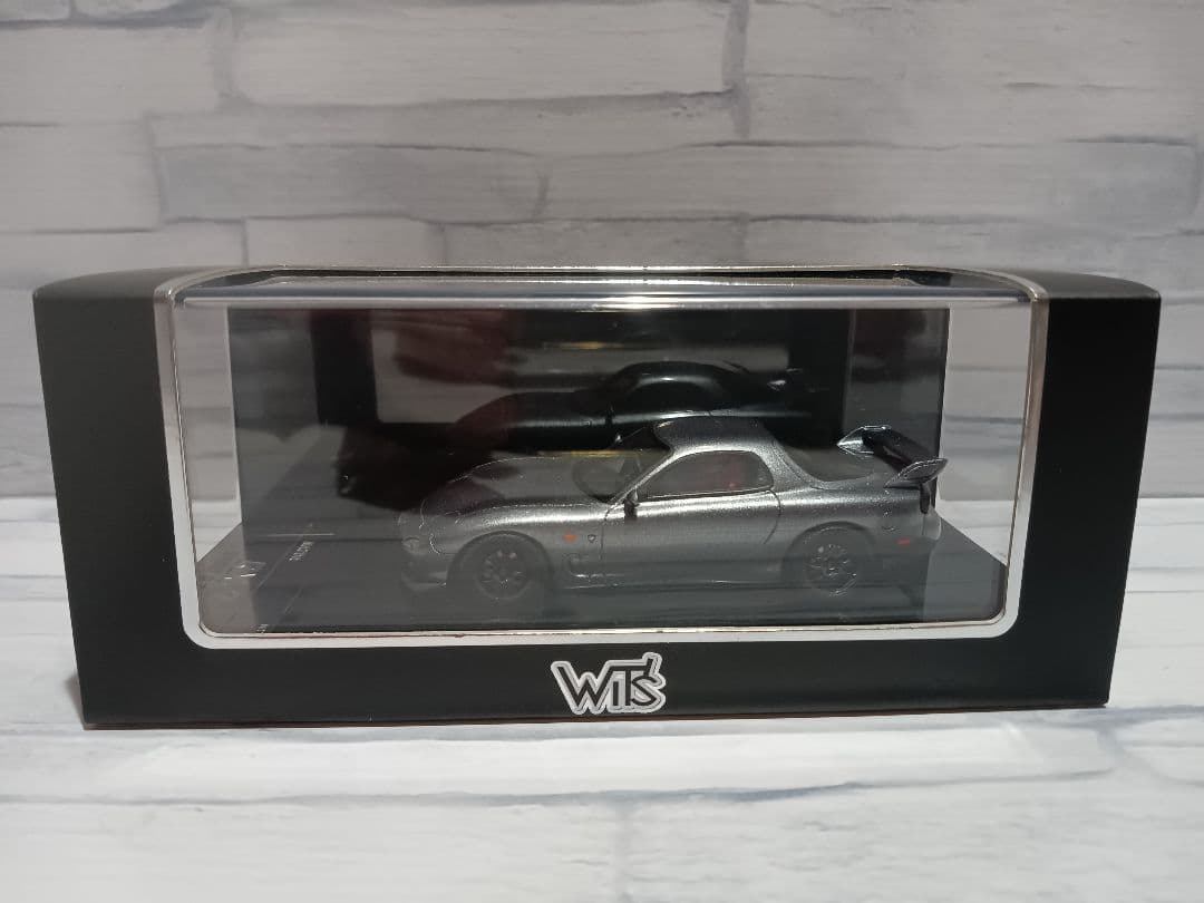 1/43 Wits　マツダ　RX-7 スピリットR タイプA　ミニカー　グレー