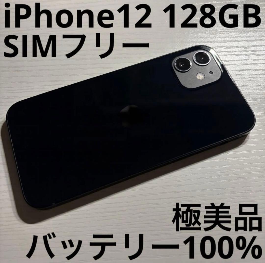 iPhone 12 128GB SIMフリー ブラック 極美品