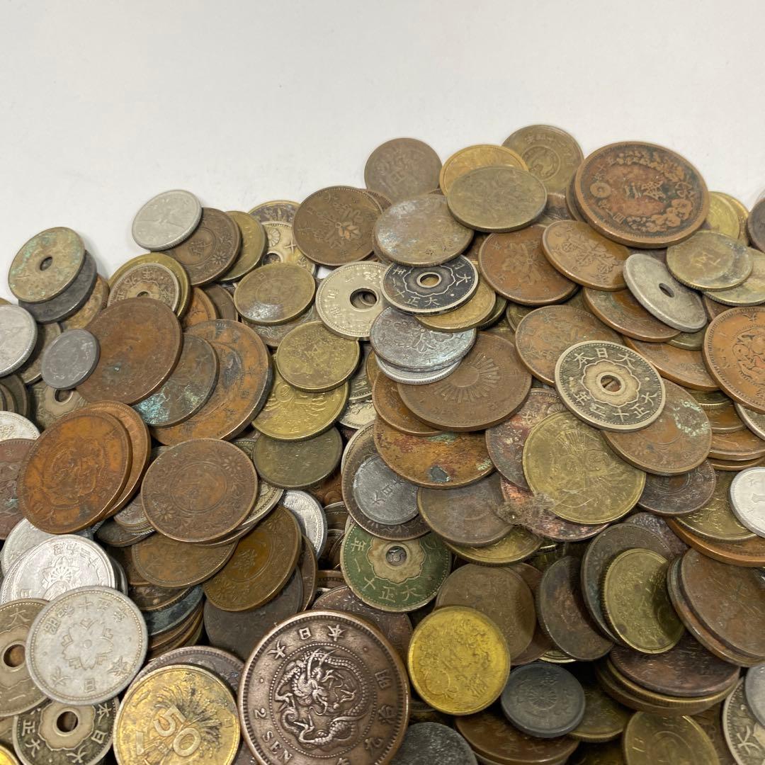 日本の古銭 明治 大正 昭和 レトロ まとめ売り 正味4.2kg NO.54