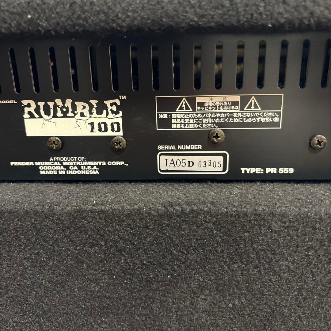 #Fender Rumble 100 #ベース用アンプ
