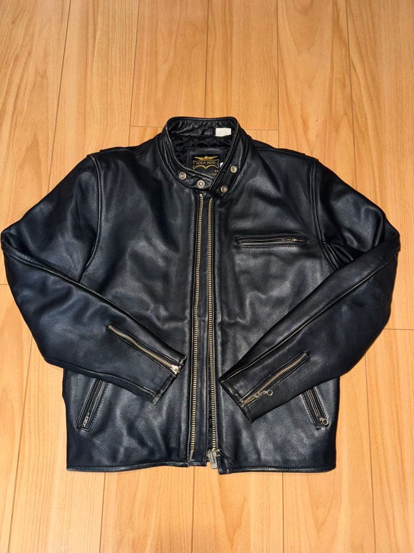 【希少！✨】HUMAN BEING 本革 ライダースジャケット 牛革
