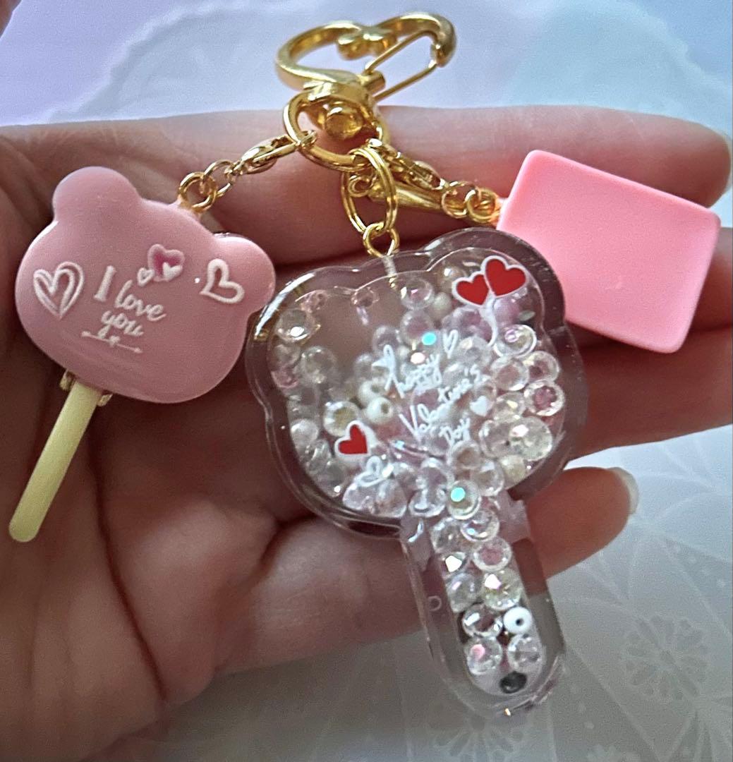 シャカシャカキーホルダー＊くまロリポップ2点オーダー4点＊シェイカー