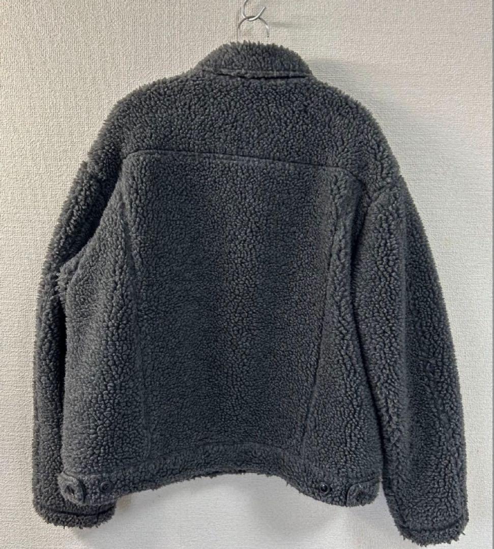 bluhm ブラームス　ボアジャケット グレー