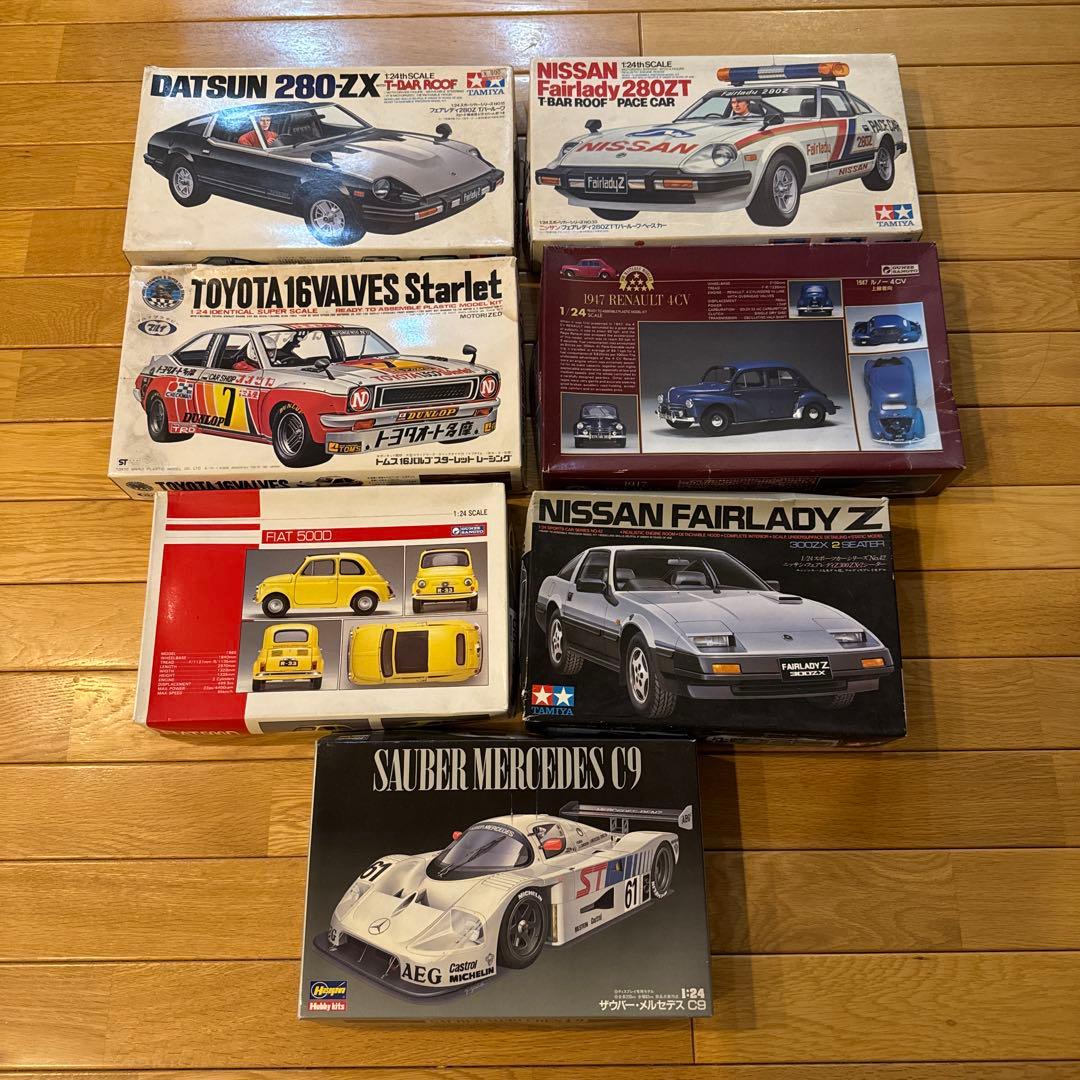 【未組立】カーモデル 7点セット