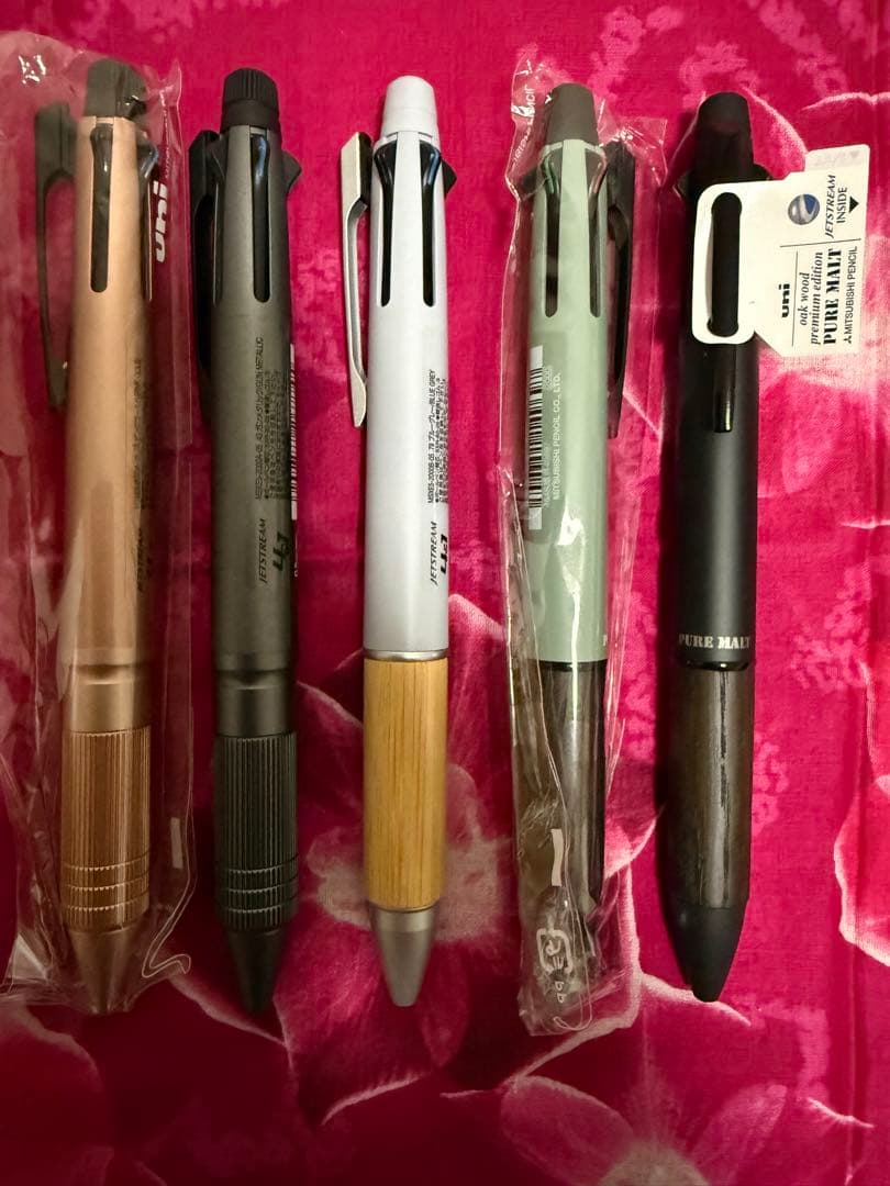 ４色ボールペン ジェットストリーム　各種5本セット