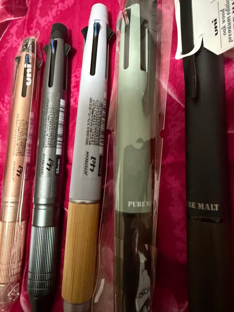 ４色ボールペン ジェットストリーム　各種5本セット