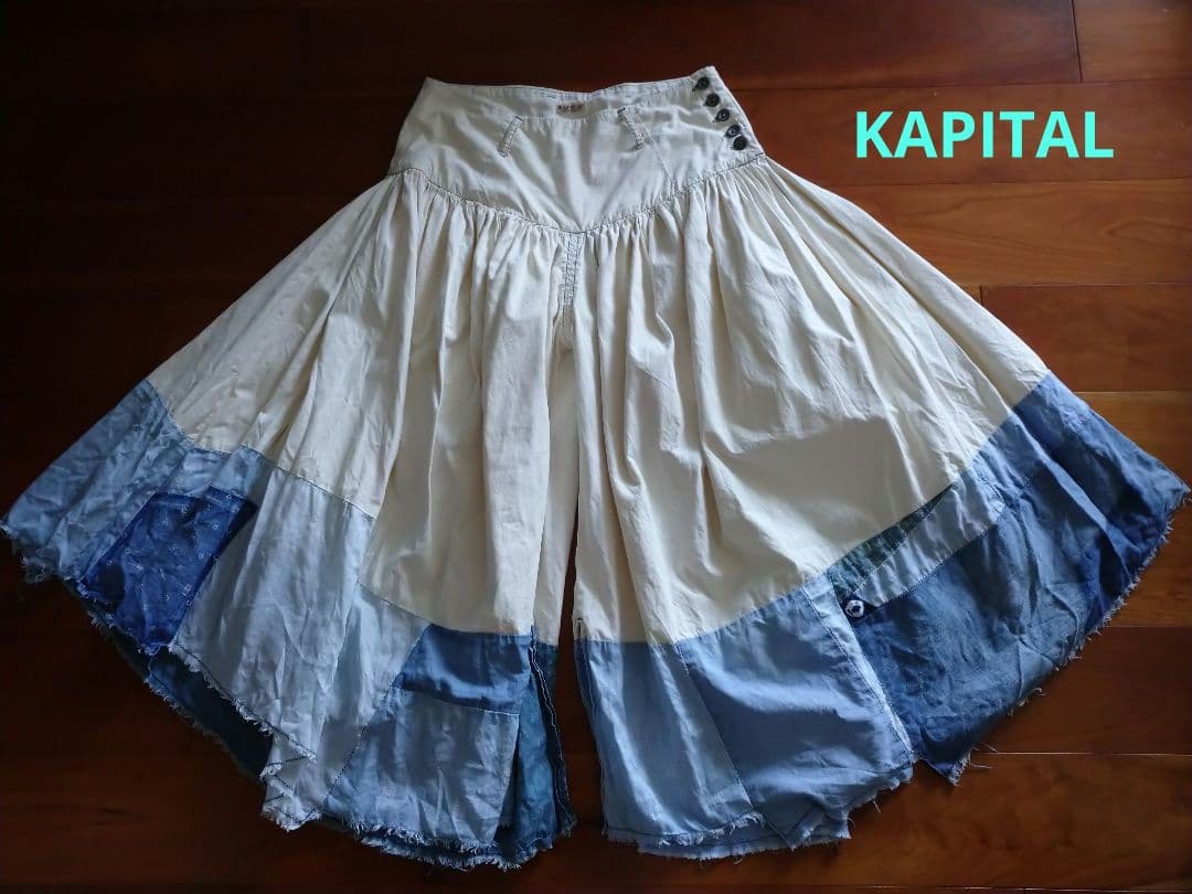 美品 00 キャピタル KAPITAL アミッシュパンツ パッチワーク