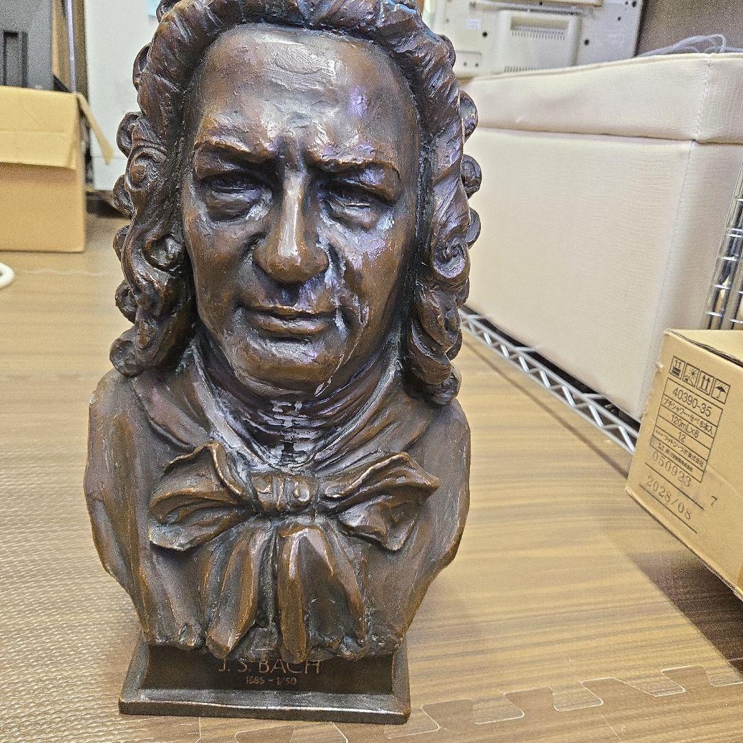 J.S.バッハ ブロンズバスト像　バッハ像（プロンズ風樹脂製）