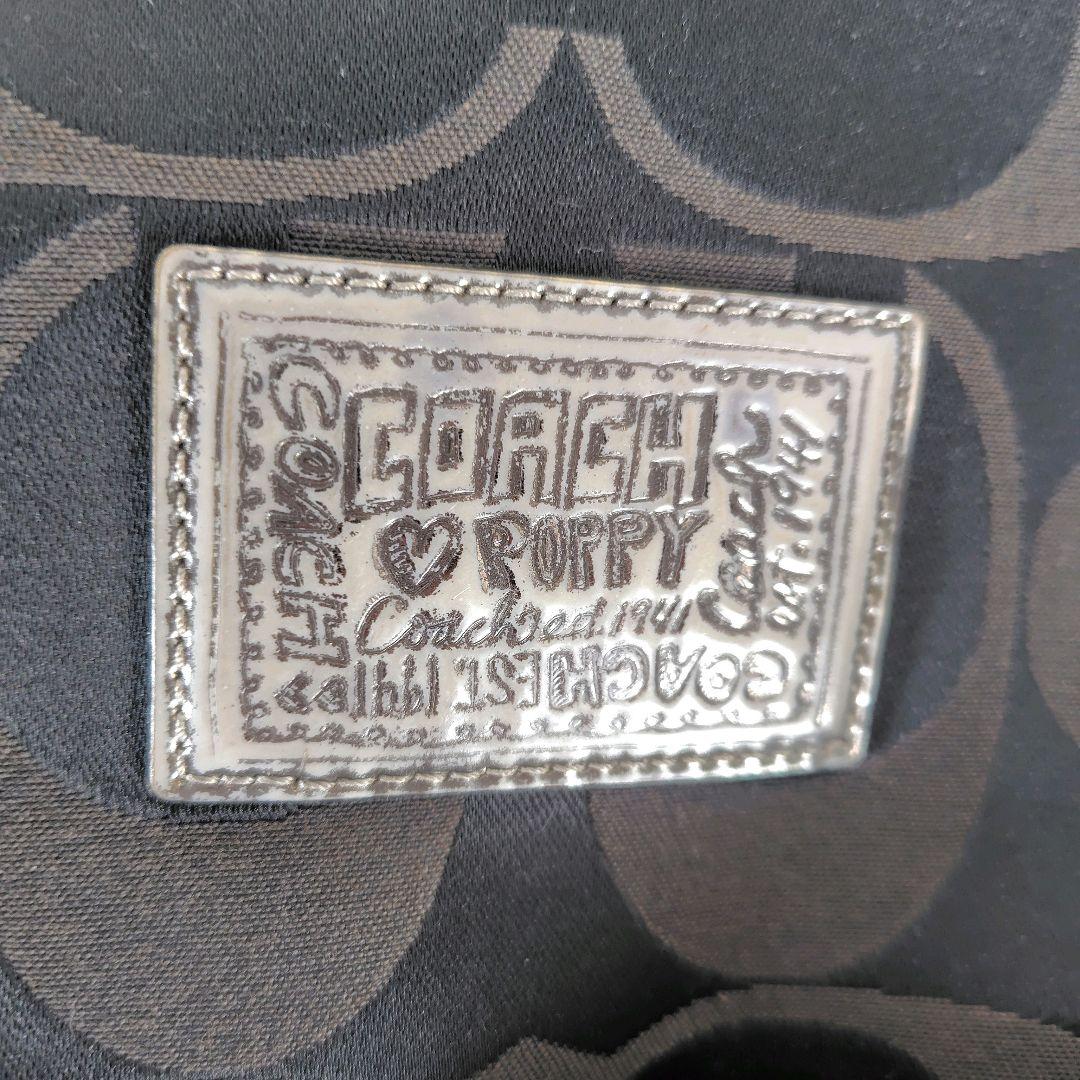 COACH　y2k poppy　ショルダーバッグ　黒　ポピー　大容量