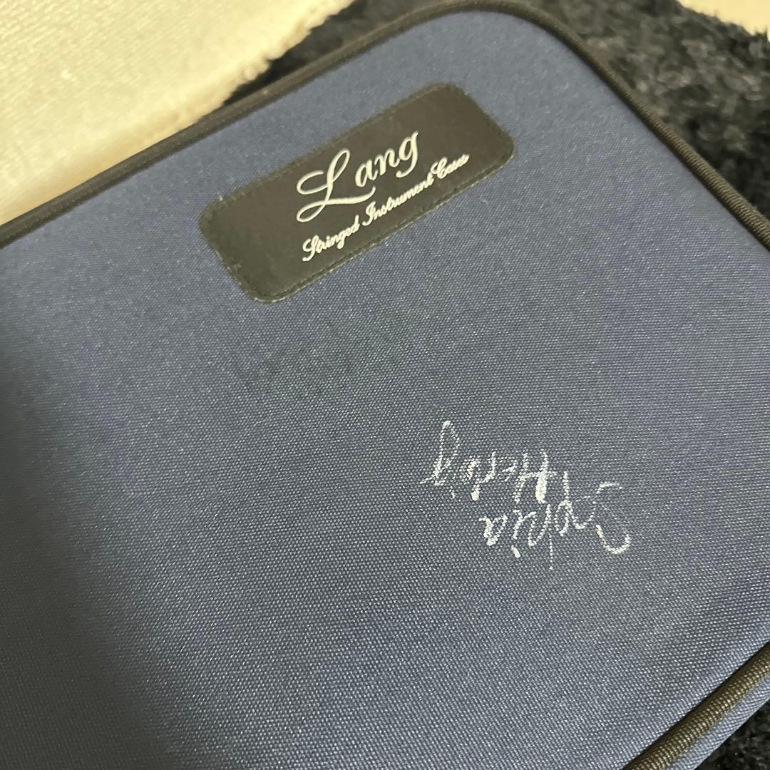Lang バイオリンケース 4/4サイズ 弦楽器 ハードケース 金具 湿度計