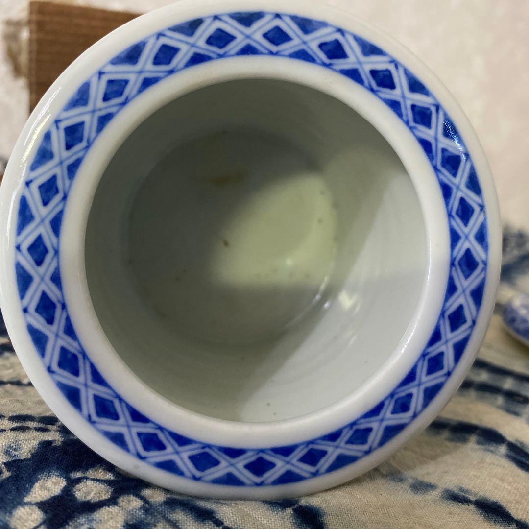 真葛香山　象蓋染付鳳凰香炉