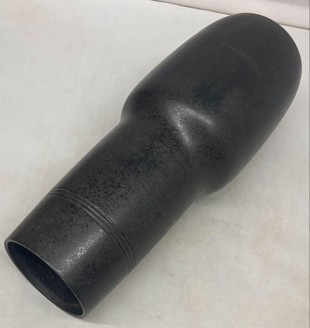 B454b「朧銅花瓶」中川衛案　高橋介州監作　共箱　石川県　合作