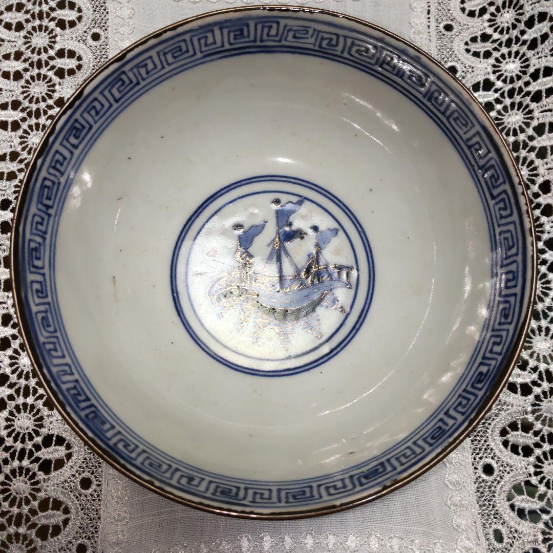 古伊万里四艘船文鉢。