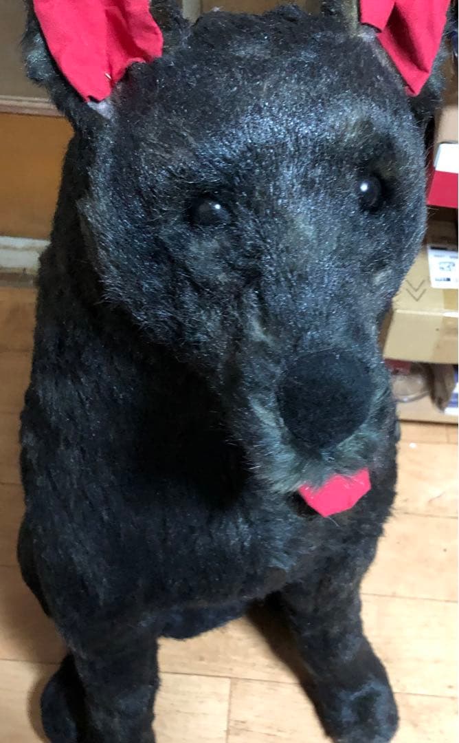 値引き！大特価！大型犬ぬいぐるみ 黒