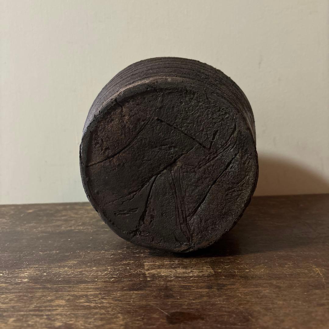 景色の良い窯変備前壺　花器　骨董　古道具　アンティーク　古民芸　古陶磁　検:李朝