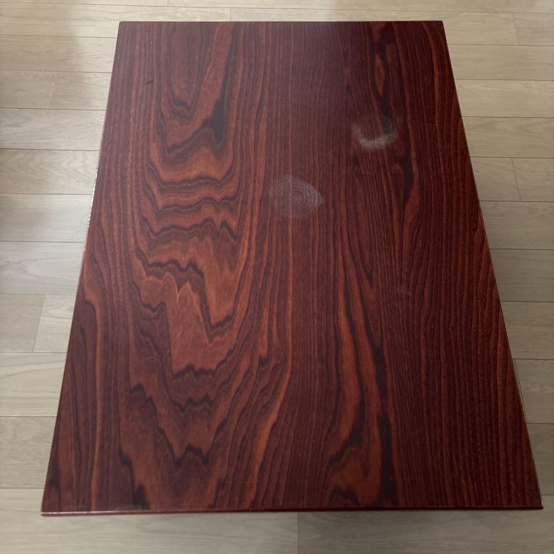 【送料込】昭和レトロ　ダークブラウン 木製座卓 アンティーク